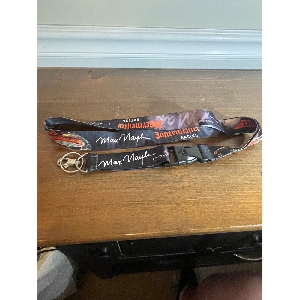 Jagermeister Racing Max Naylor NHRA Power Drag Racing Lanyard Black Orange